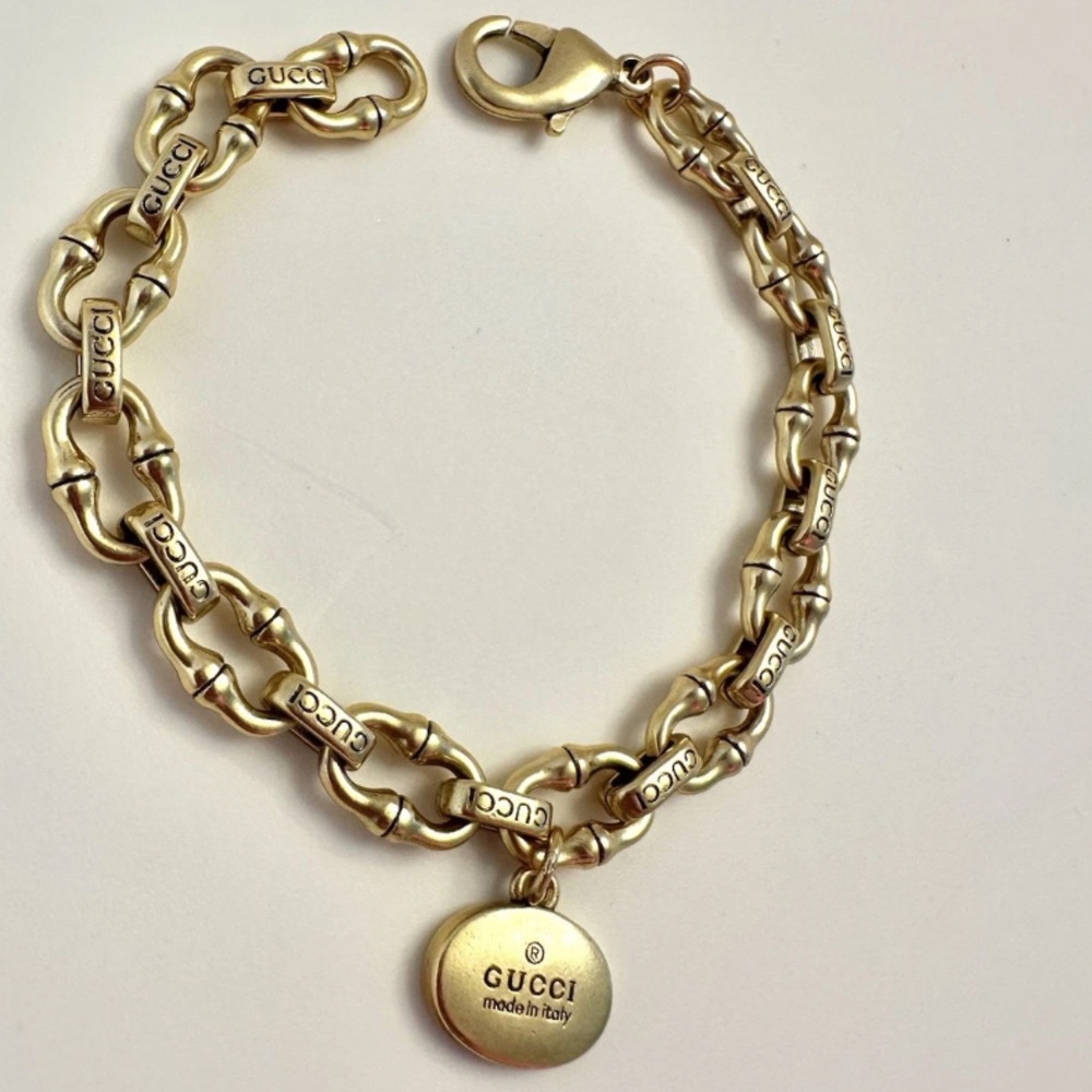 Gucci Gold Chain Interlock Bracelet - Picture 4 of 6